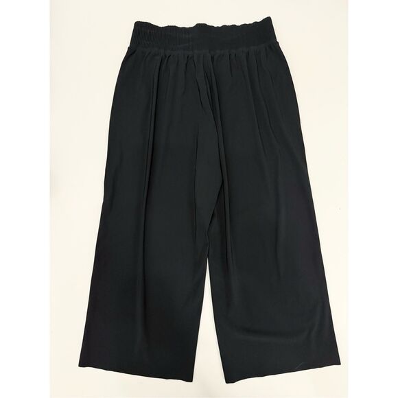 Athleta Womens Black High-Rise Cosmic Crop Wide Leg Pants Size Medium - Picture 3 of 4
